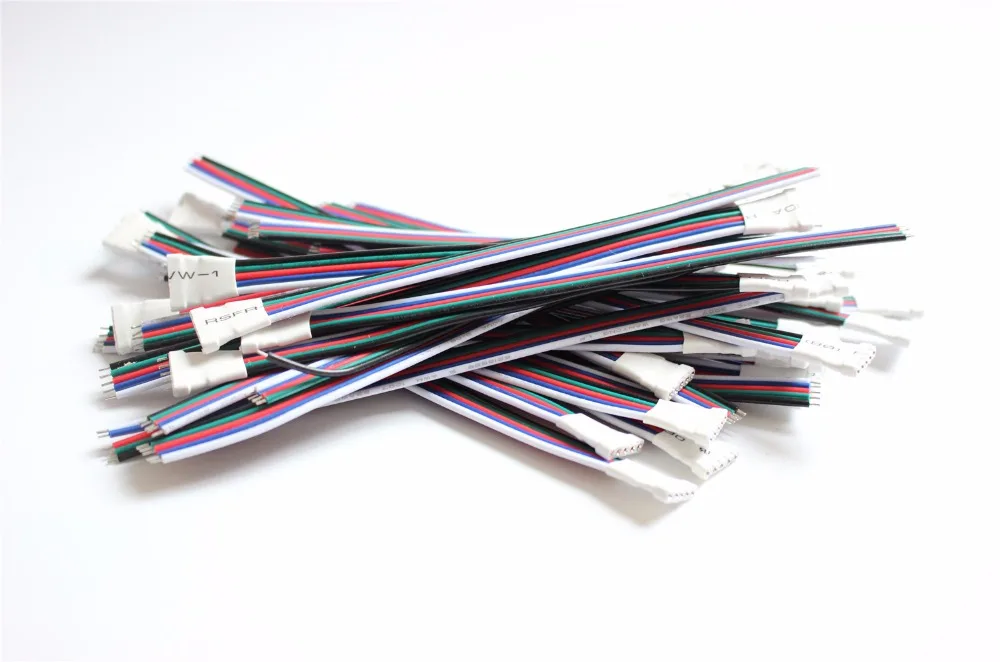 Светодиодная лента 10 100 шт./лот 5 контактов разъем типа Мама RGBW кабель P 22AWG цветов 12