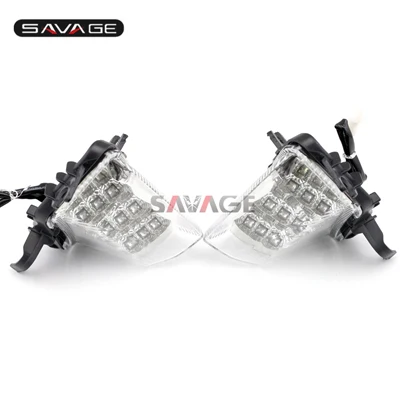 clear Передний светодиодный индикатор поворотников для KAWASAKI Z1000SX NINJA 1000/R 2011 12 13 14 15 аксессуары для мотоциклов светильник мигалка - Цвет: clear