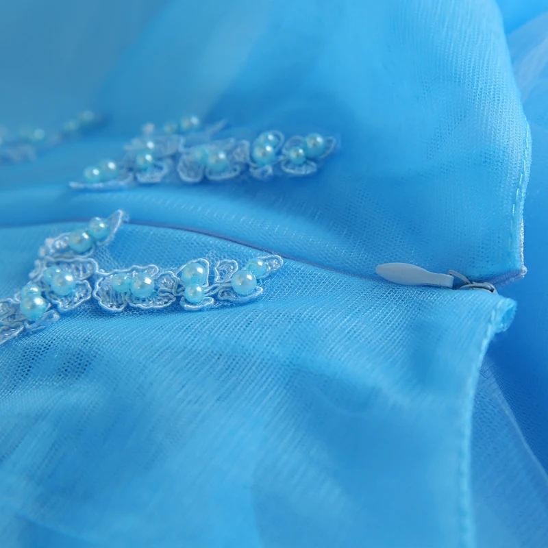

2019 new arrival stock pregnent women plus size bridal gown blue evening dress sexy A line floor length lace party dress9051