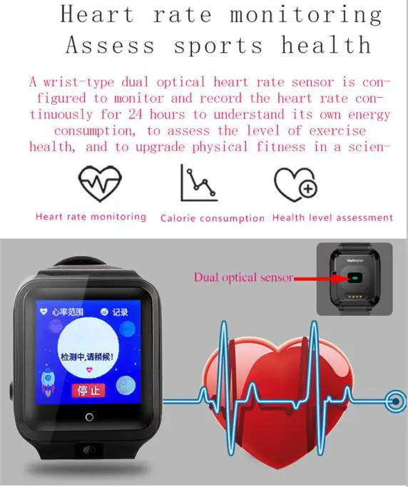 Android 6 0 Ios смартфон интернет часы Heartbeat Wifi 4G GPS Смарт с монитором скорости камера