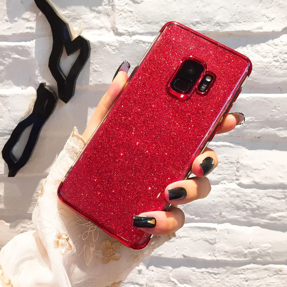 Роскошный блестящий чехол для Samsung Galaxy S6 S7 Edge S8 S9 Plus Note 8 J7 prime J510 J730 J530 A6 A8