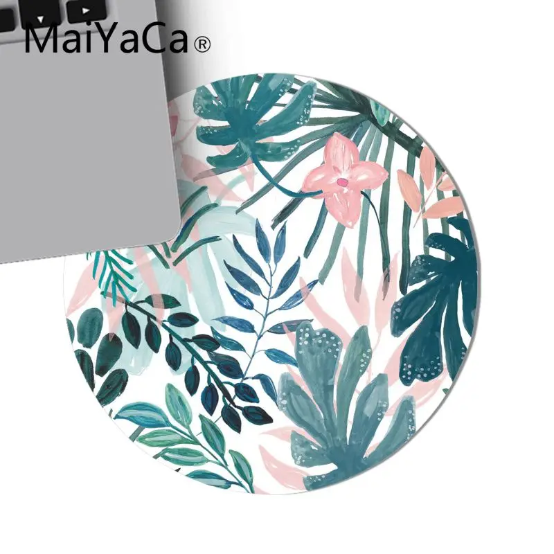 Игровой коврик для мыши Maiyaca с тропическими листьями 22x22 см | Компьютеры и офис