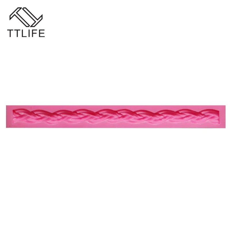 TTLIFE твист текстура веревка торт границы силиконовые формы для помадки, пирога, печенья украшения инструменты десерт печенье формы для запекания шоколада