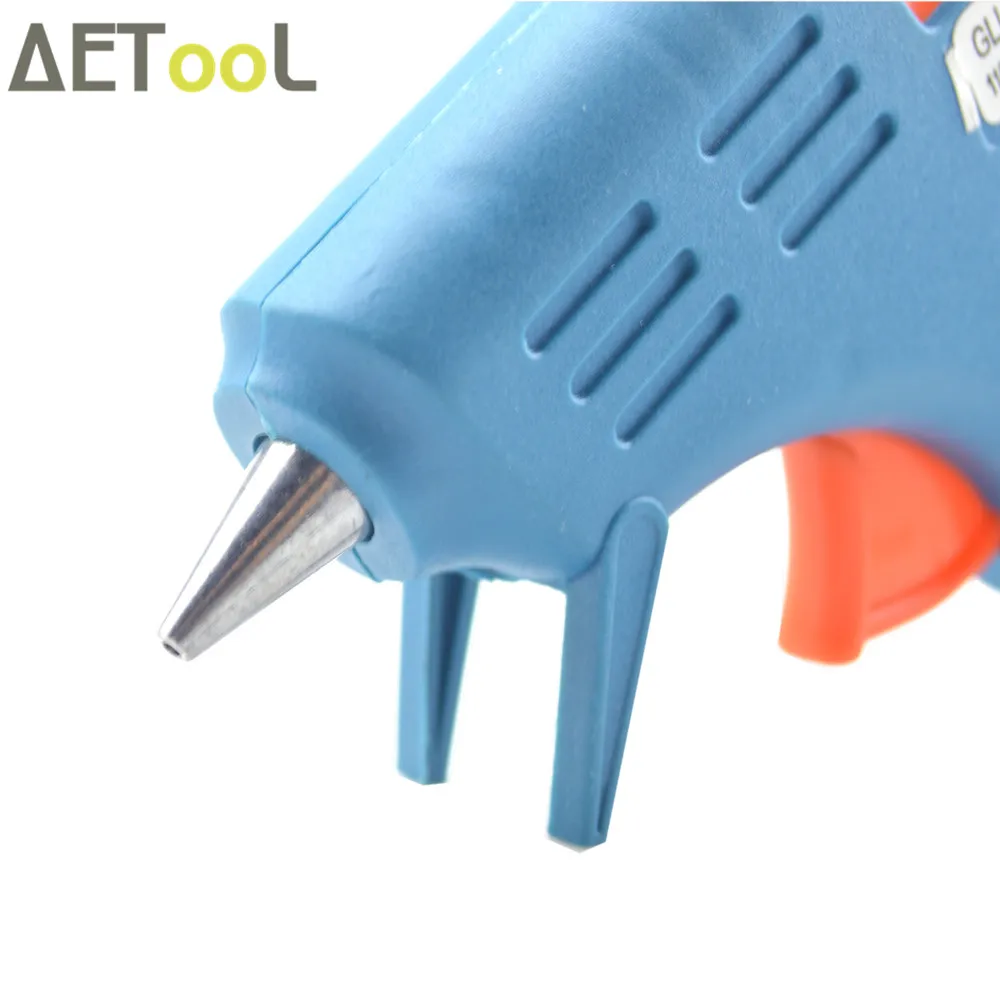 AETool 10 Вт Мини Синий термо пистолет тепловой горячий клей для ремонта DIY
