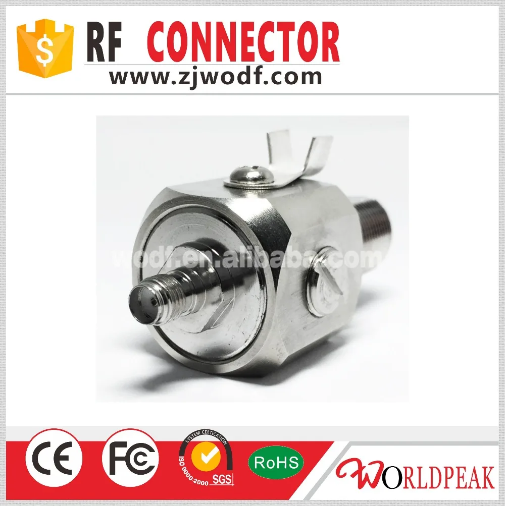 Free Shipping 1pcs SMA female to N bulkhead lightning protector electrical surge rf arrester |