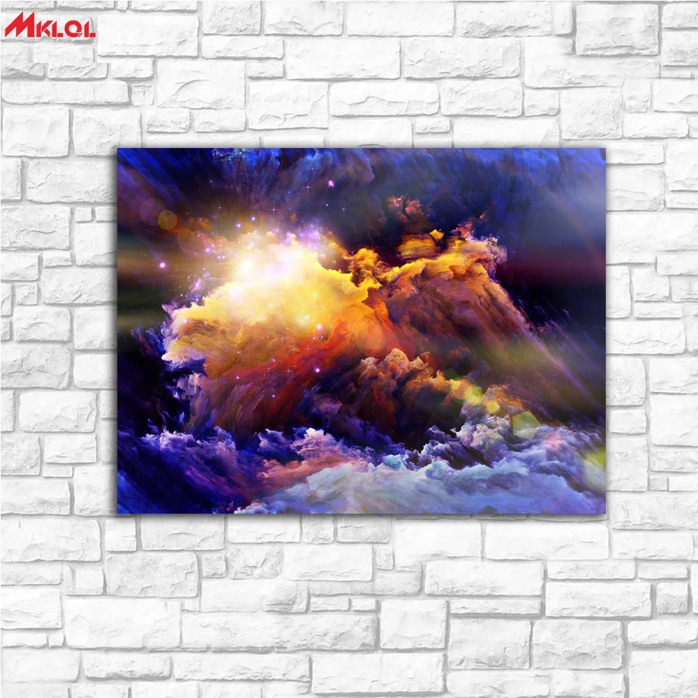 

Art Tsunami Twilight Symphony painting Painting For Living Room Home Decoration Oil Painting On Canvas Wall Painting no fram