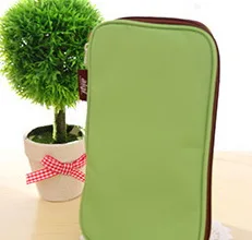 GREEN Корейский стиль, яркий цвет, короткий холщовый пенал, чехол многофункциональные Канцтовары, органайзер для хранения, сумка, школьные принадлежности, Escolar Papelaria - Цвет: GREEN