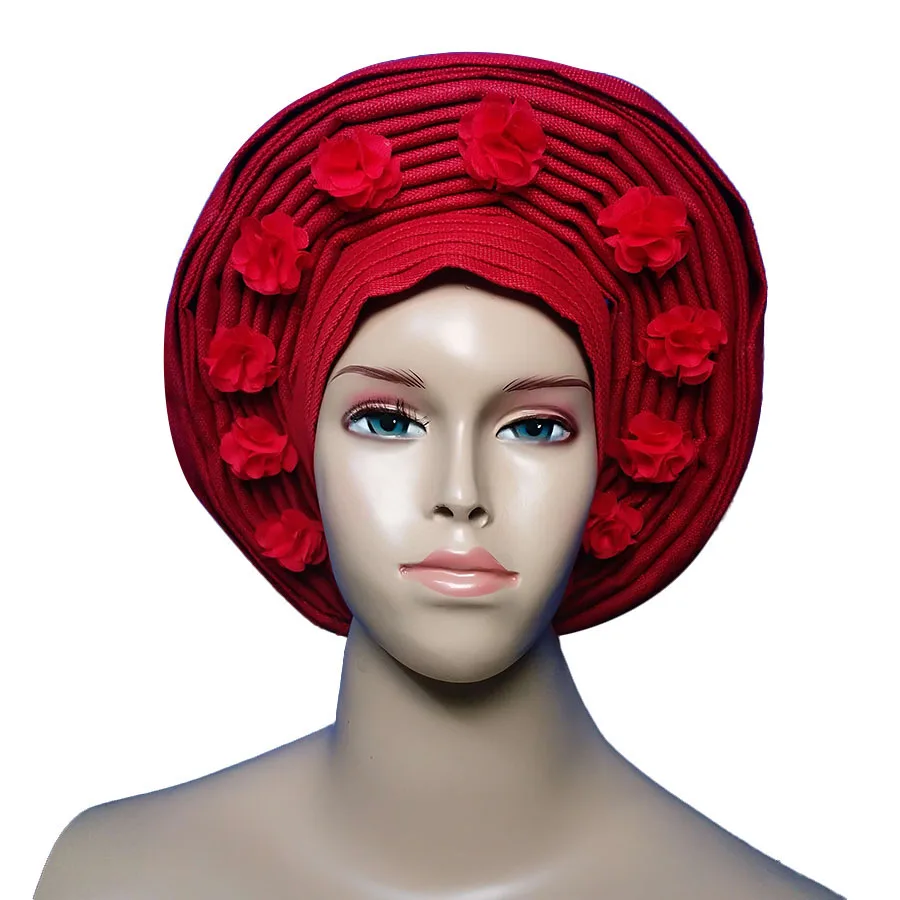 

Aso Oke Headtie с бусинами