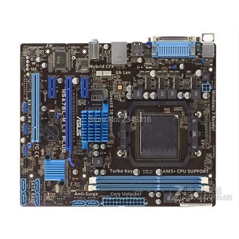 Для Asus M5A78L-M LX PLUS настольная материнская плата 760G 760L Socket AM3 AM3+ DDR3 UEFI биос оригинальная б/у материнская плата