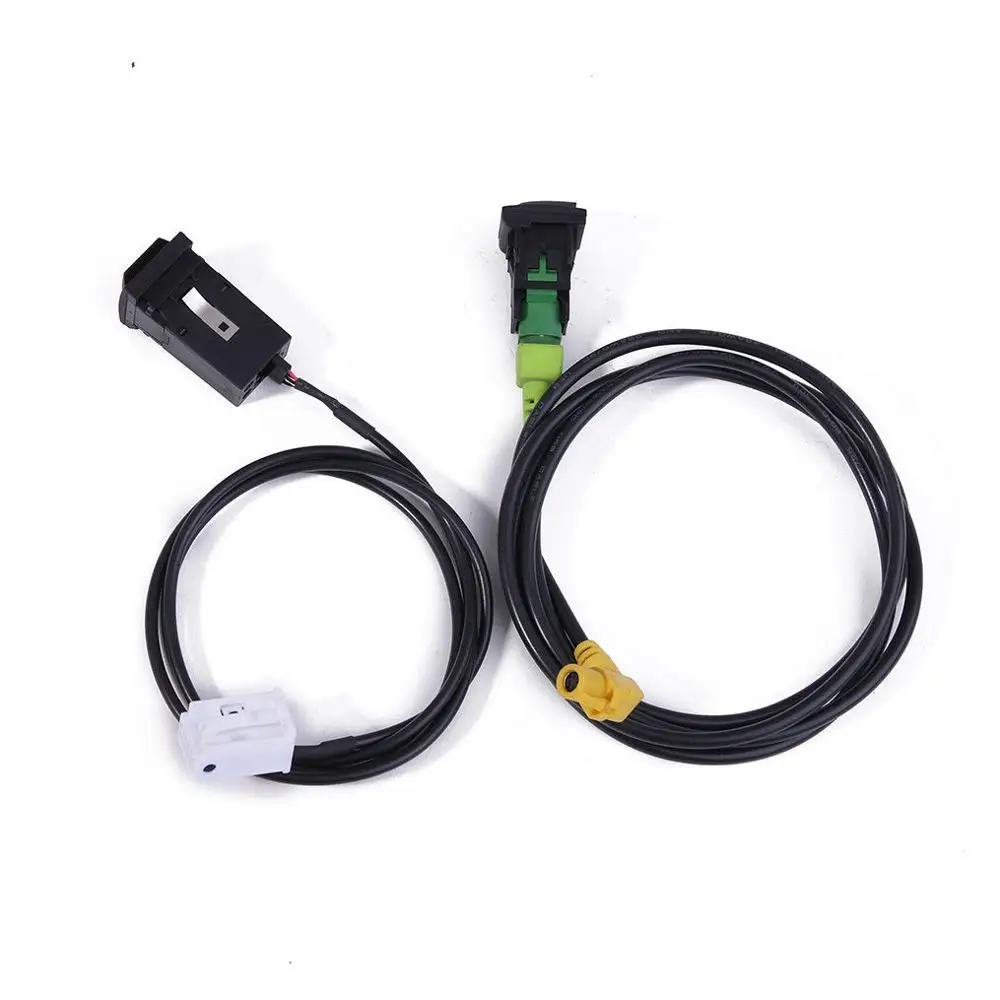 Адаптер гнездового соединителя 1K0959623D AUX и USB переключатель + кабель для Golf J etta MK5