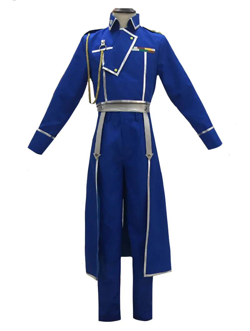 2019 цельнометаллический костюм Alchemist Roy Mustang для косплея военной формы|Костюмы