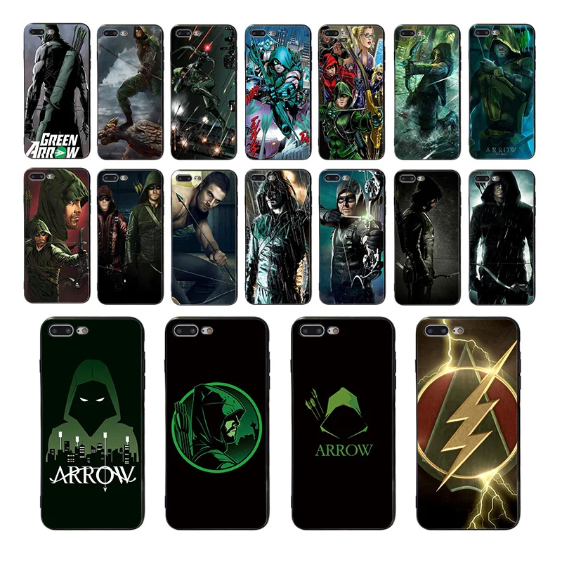 Чехол для телефона Зеленая Стрела, мягкий чехол для iphone 8 7 Plus X 6 6 S XS Max xr SE 10 5 5S, крутой дизайн, силиконовый чехол для мобильного телефона