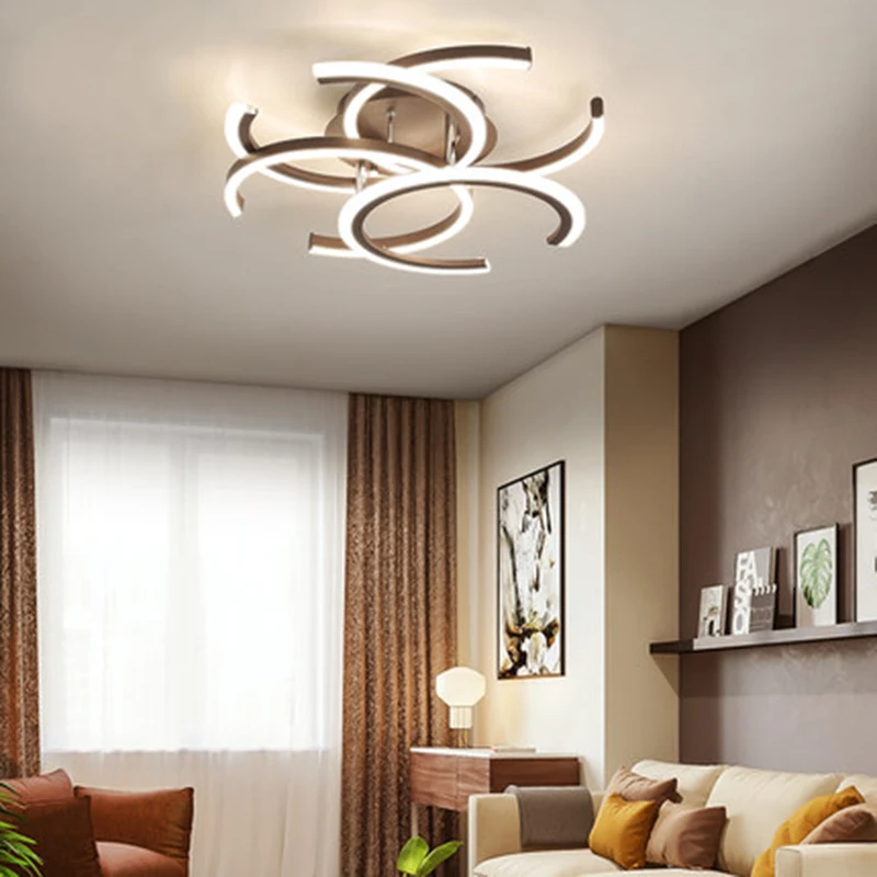 Modern led chandeliers light fixtures bedroom contemporary dining simple chandelier decorative kitchen new design hanging lamp | Лампы и