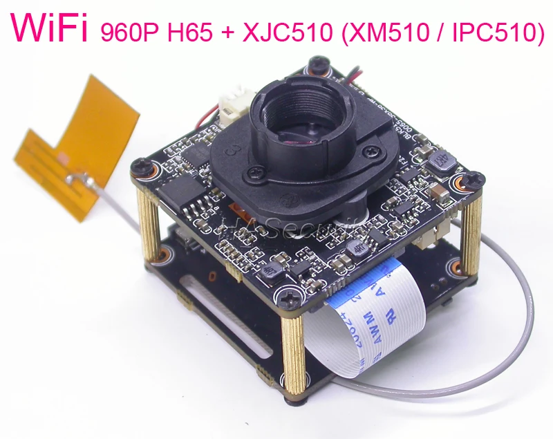 Wi-Fi 960P 1/3 &quotH65 CMOS датчик изображения + XJC510 (XM510 / IPC510) CCTV IP-камера Модуль платы блока