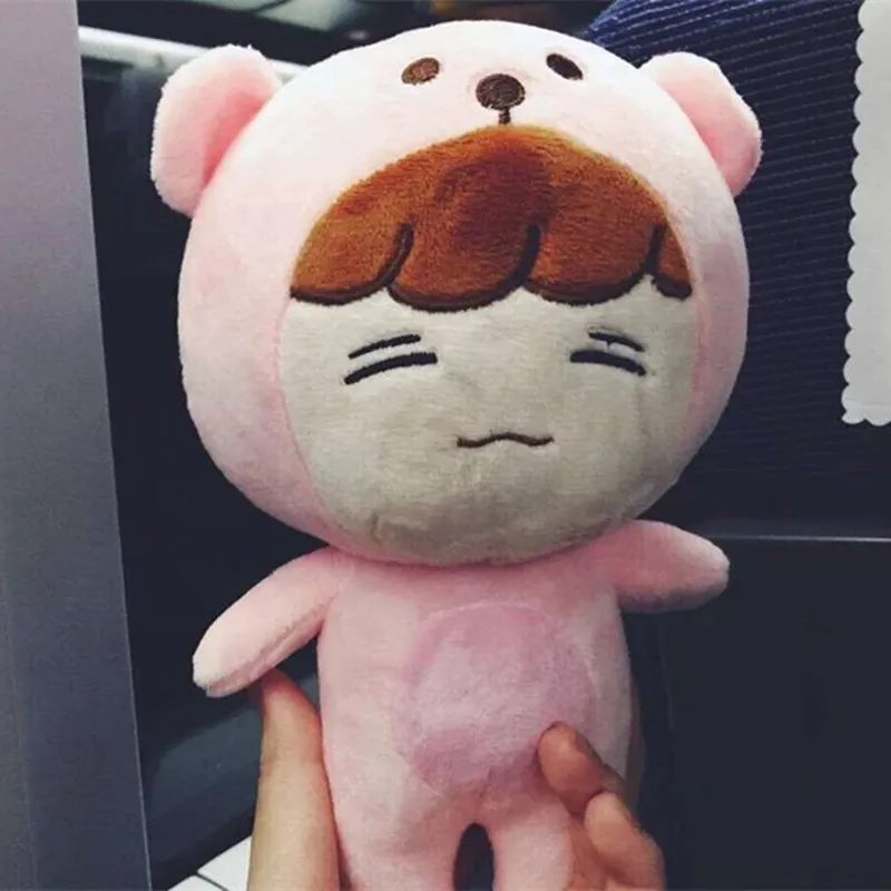 2 23 см аниме KPOP EXO D.O. Плюшевые игрушки Kawaii кукла Doh Kyungsoo детские игрушки мягкие вентиляторы ручной работы подарок подруге диван Милая подушка - Цвет: 2
