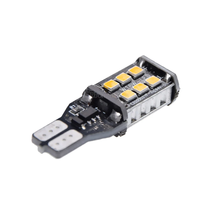 2x T15 W16W CANBUS 2835 Светодиодный 15 SMD Автомобильные лампы заднего хода стоп-сигналы 6000K