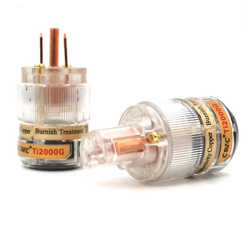 Одна пара CMC Ti2000M чистая красная медь Американская версия штепсельная вилка