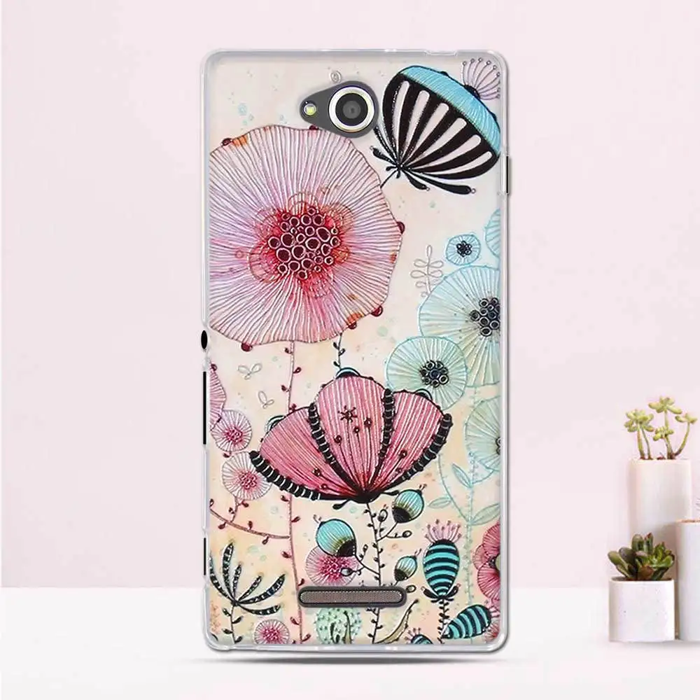 Чехол для телефона sony Xperia C S39H C2305 чехол 5," бампер для sony Xperia C2305 C 2305 чехол Силиконовые мягкие чехлы из ТПУ на заднюю панель - Цвет: 8