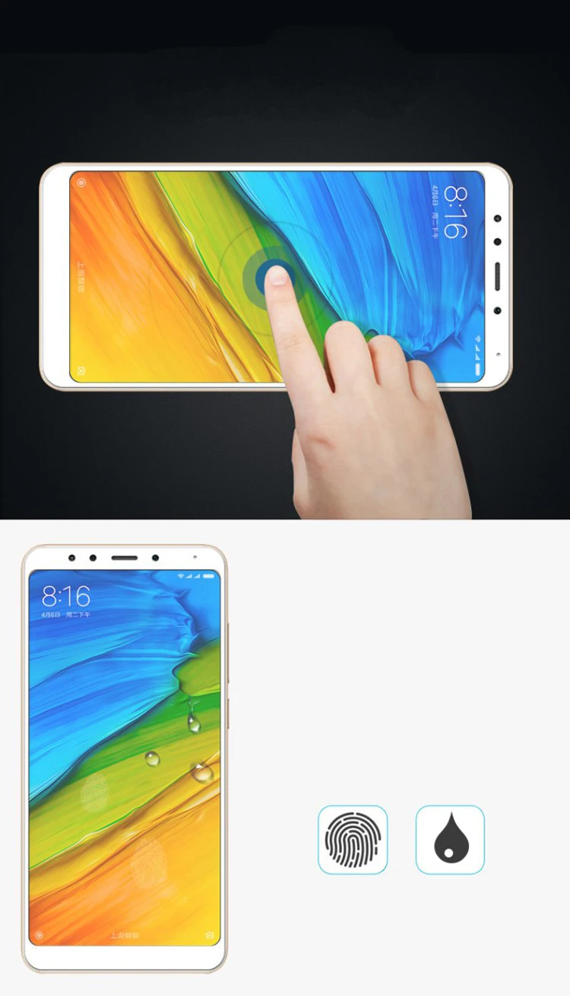 Защитная пленка для экрана xiaomi redmi Note 5 Pro с полным покрытием, белая и Черная защитная пленка для xiaomi redmi 5 Plus, чехол из закаленного стекла