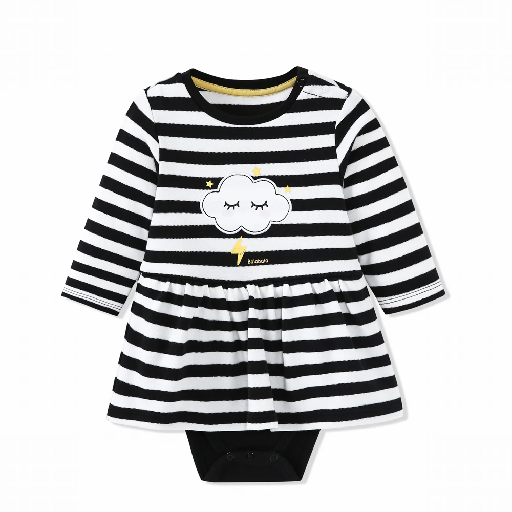Balabala/цельнокроеный костюм для новорожденных комбинезон маленьких девочек