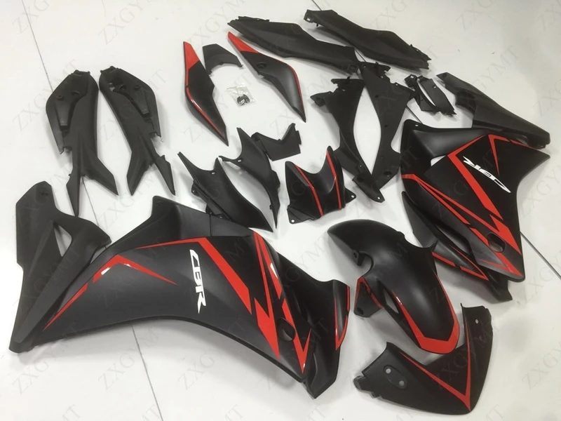 Набор для всего тела CBR250 RR 2011 - 2014 матовые черные красные Обтекатели Honda Cbr250rr