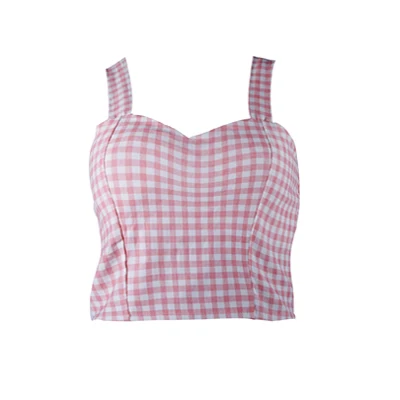 B2 crop tops Укороченный топ, короткий топ на бретельках, женский милый цветочный топ, женские топы Dill, черные сексуальные короткие топы на бретельках для женщин, женское Бюстье - Цвет: B2 crop tops