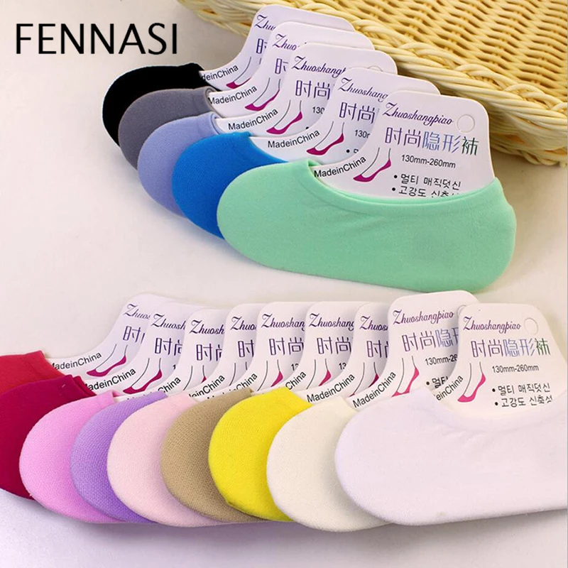 10 шт. женские хлопковые невидимые носки невидимки|Носки| |