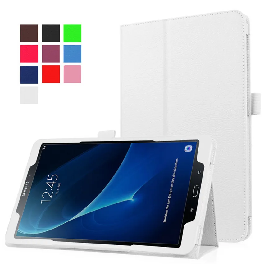 Чехол для Samsung Galaxy Tab A6 10 1 T580 чехол книжка с зернистой фактурой флип из