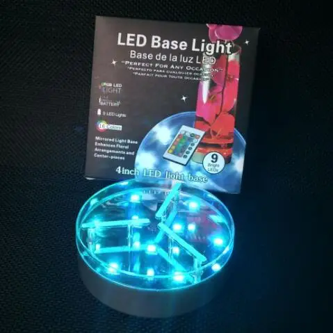 1 шт./лот 4 дюйма Свадебная светодиодная подставка E-lluminator AA батарейный стол декоративный светодиодный фонарь база Под вазой настольные лампы