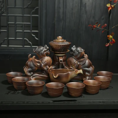 2018 Новый крутой стиль Dehua настоящий чайный набор кунг фу керамический
