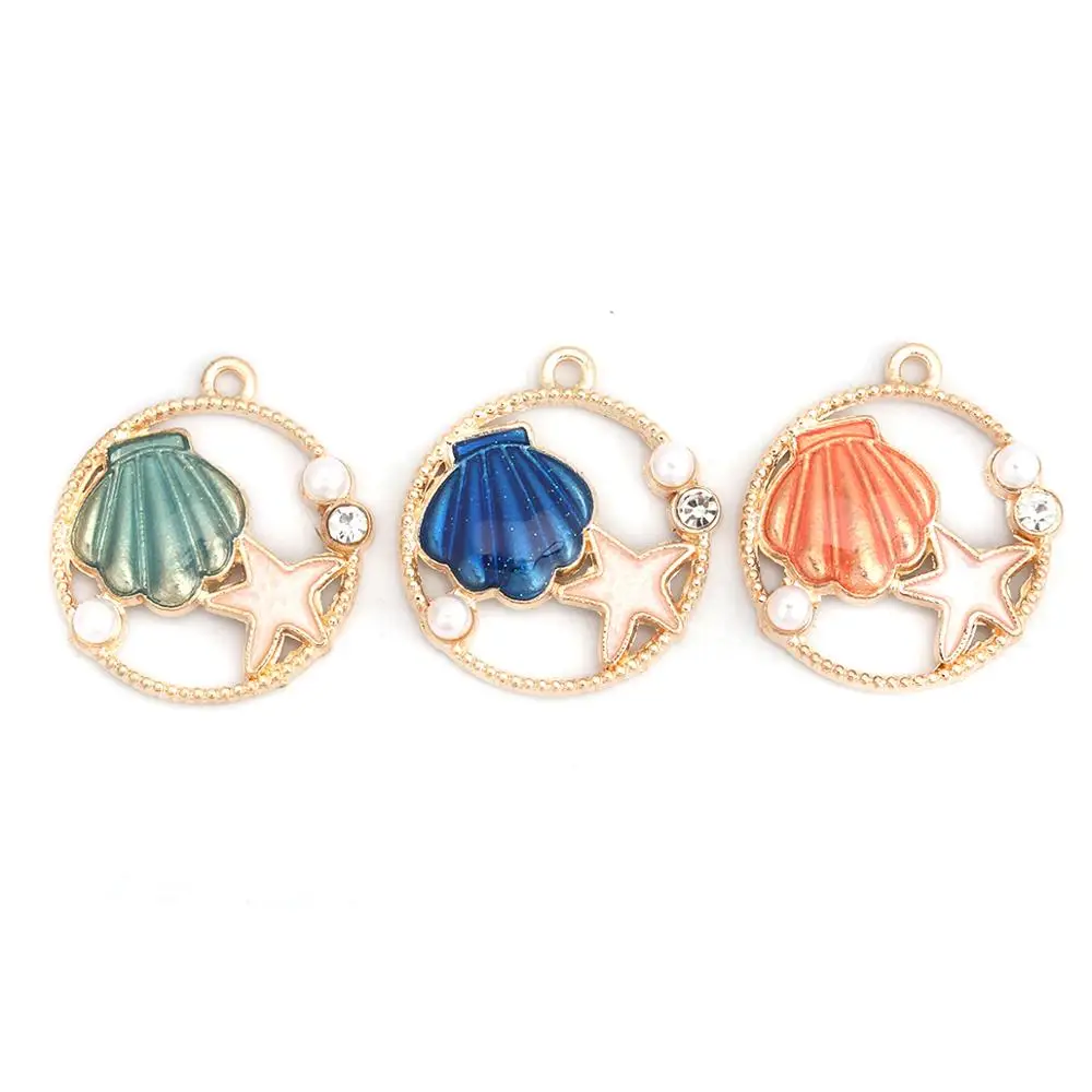 DoreenBeads сплав цинка на основе океана ювелирные изделия Шарм ракушка золото