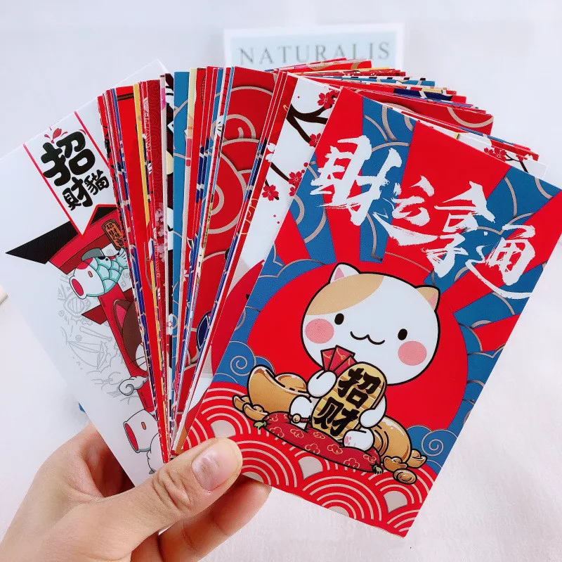 30 листов/Набор Lucky Cat стильная открытка/поздравительная открытка/подарки на Рождество и год