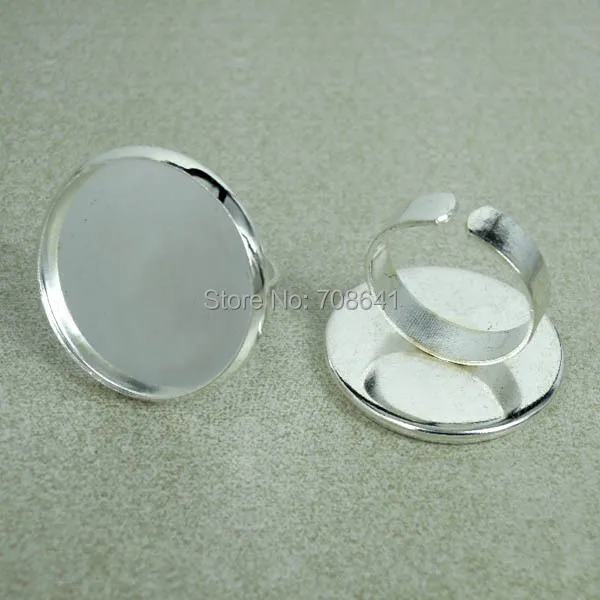 Пустые Открытые настройки кольца с круглая изогнутая рамка Камея камень основы