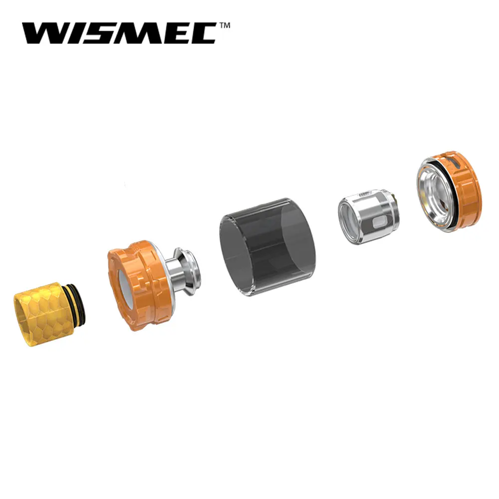 Оригинальный атомайзер Wismec GNOME King 2 мл с катушкой на голову WM01 0 4 Ом/1 15 Ом для бака