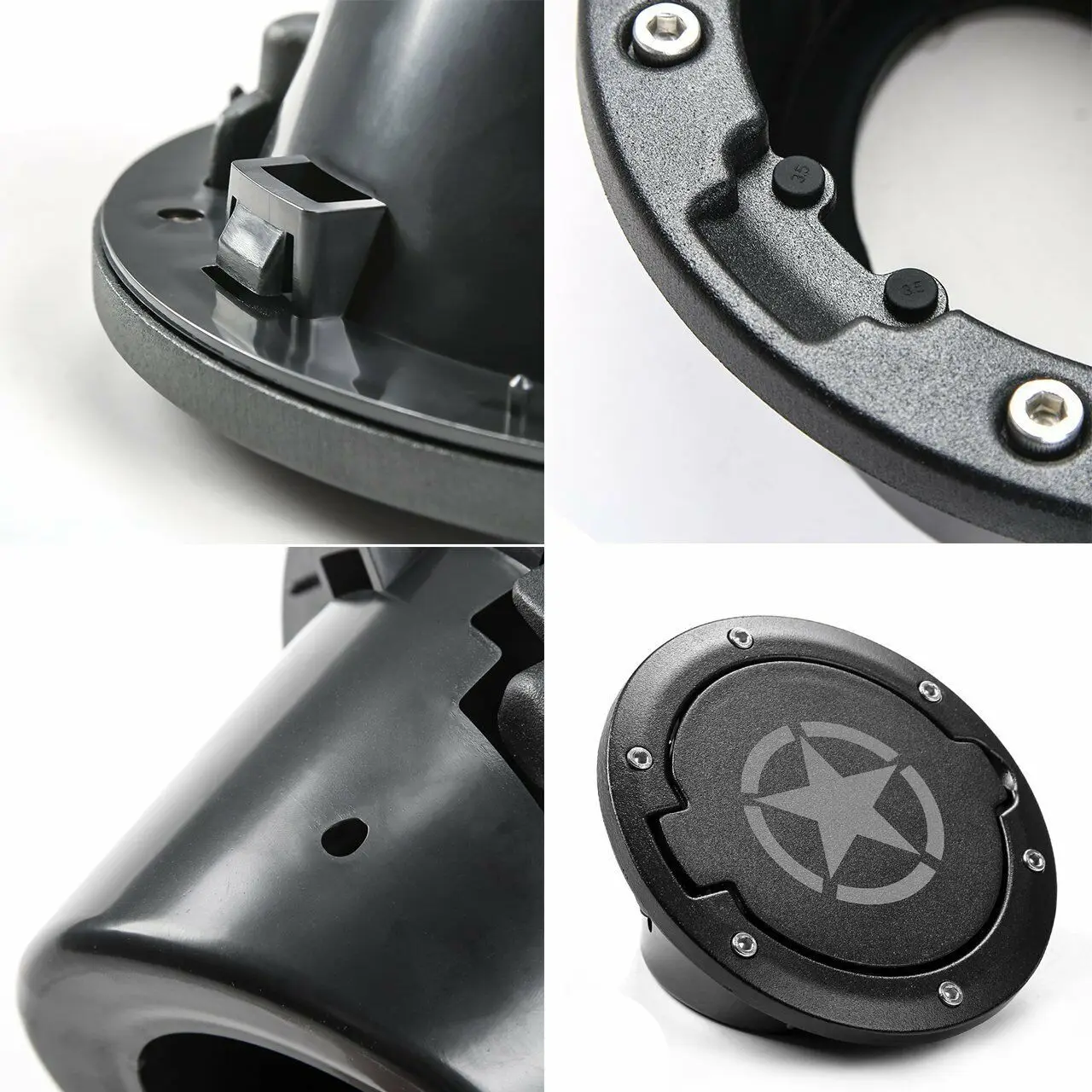 1x матовый топливный наполнитель крышка двери бензобака для 2007 + Jeep Wrangler JK 2/4