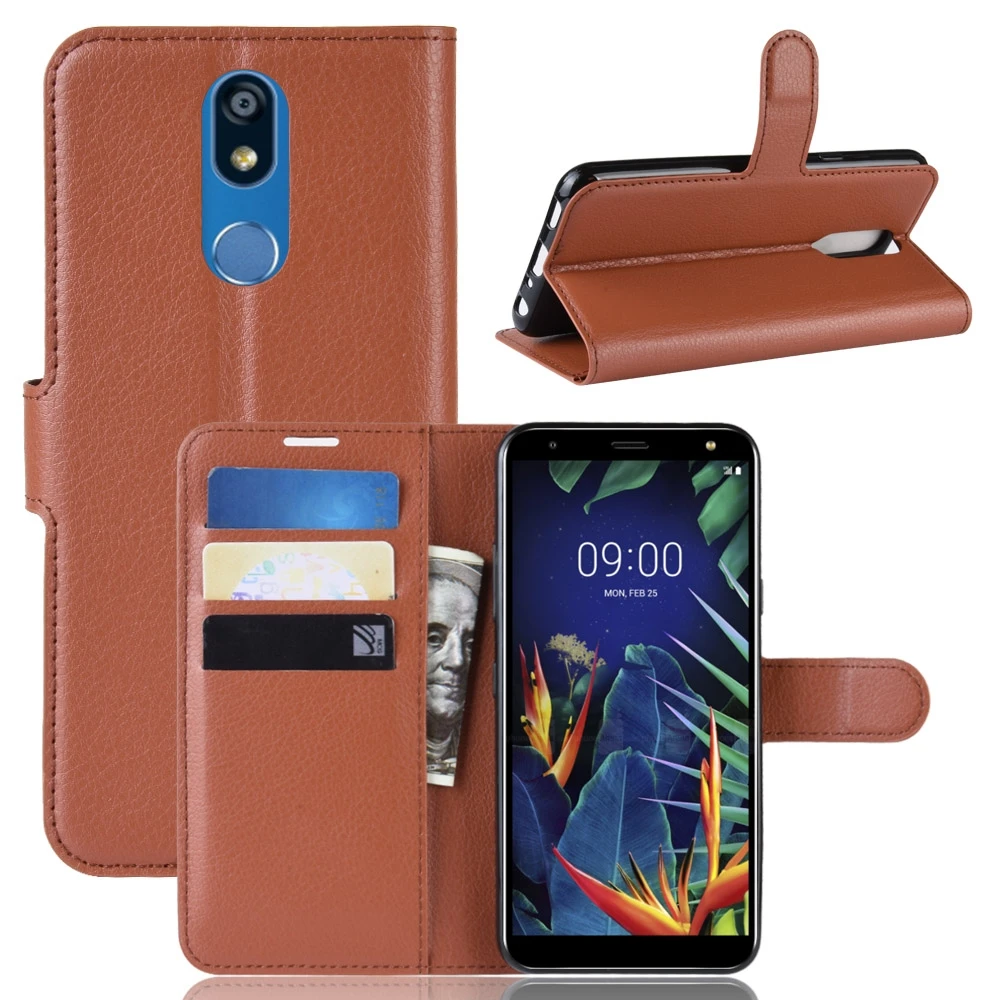Flip Leather Case for LG K40 Cell Phone Cover with Wallet Stand Card Slots Holder | Мобильные телефоны и аксессуары