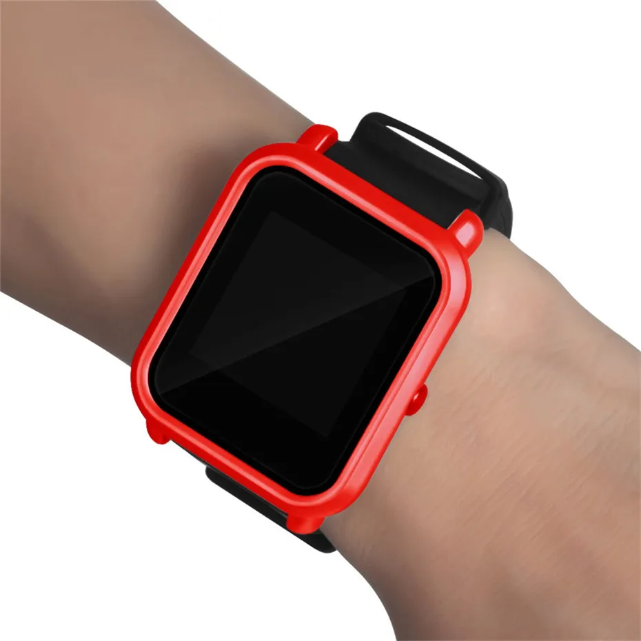 Цветной чехол для Xiaomi Huami Amazfit Bip Bit youth часов замененный защитная оболочка ПК рамка