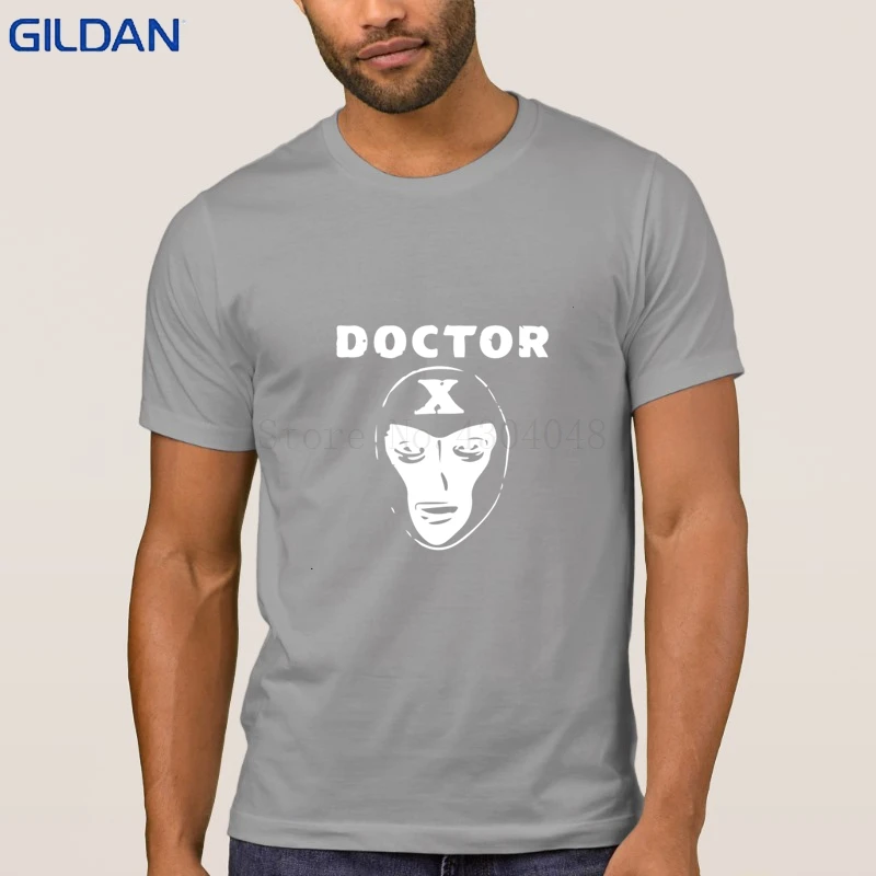 Юмор доктор х футболки Стандартный Camisa Для мужчин футболка О-образным вырезом
