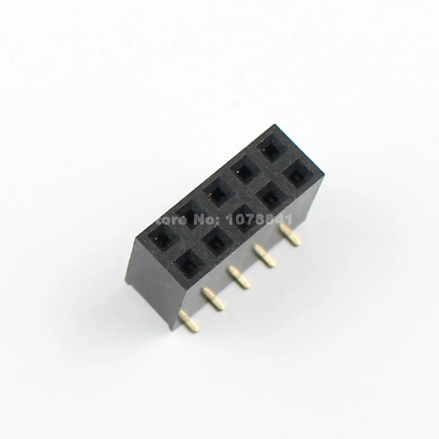 10 шт. 2 54 мм Шаг 2x5 Pin контактный разъем SMT двойной Row штыревые полосы|pin strip female|strip |
