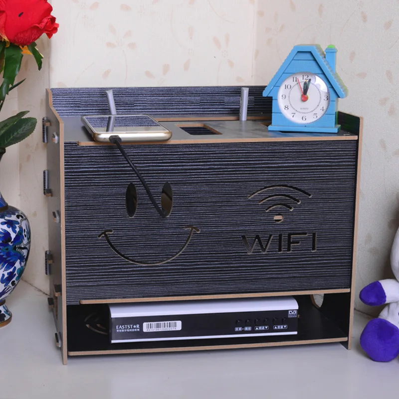 Прекрасный улыбающееся лицо кабель коробка для хранения беспроводной Wifi