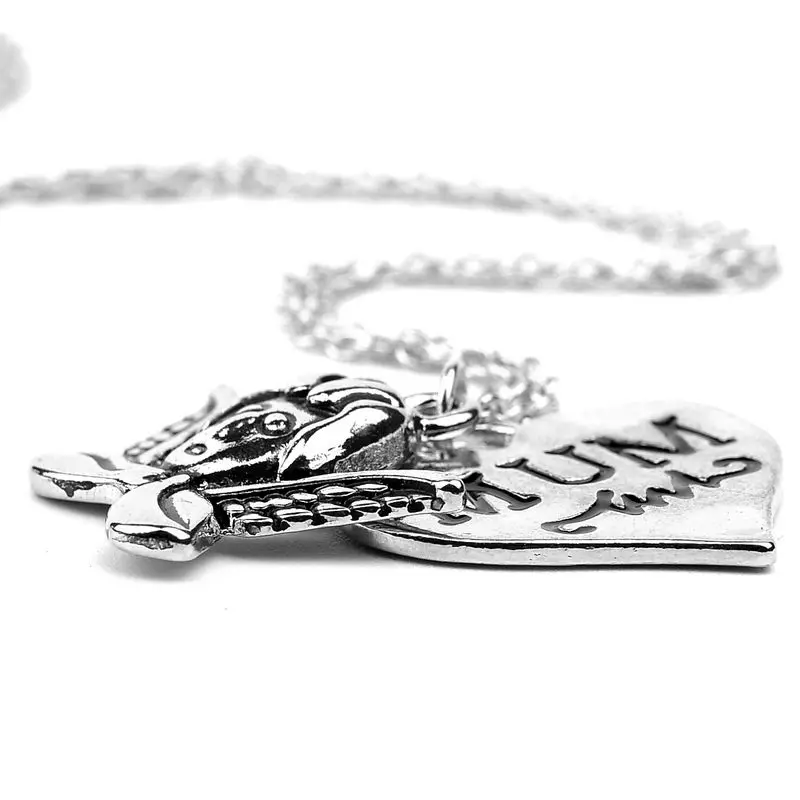 Оптовая продажа подарок на день матери ожерелье серебряного цвета с крыльями