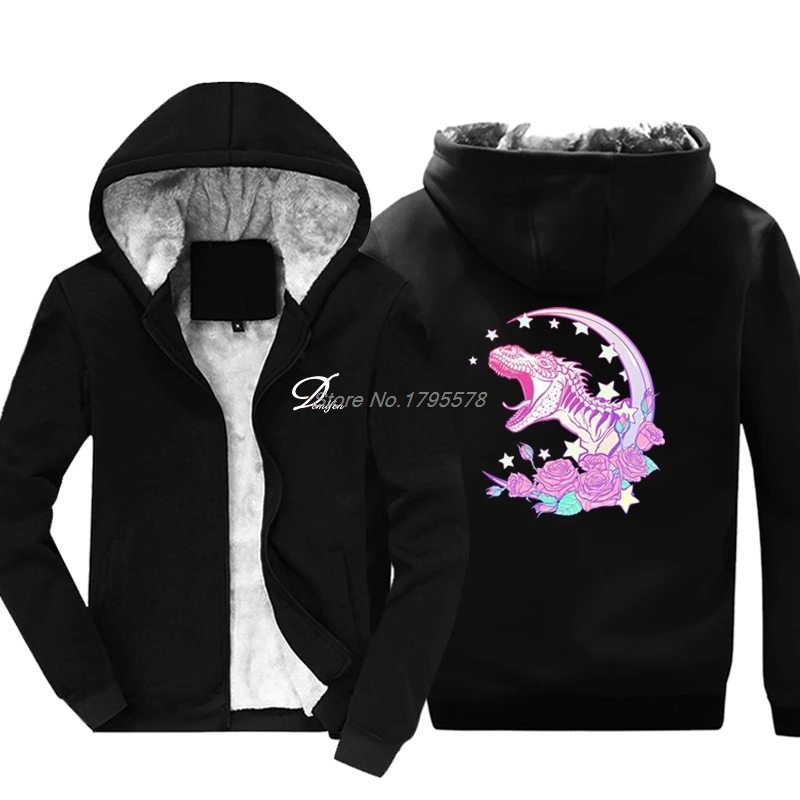 Свитшот Pastel Goth Trex эстетика Vaporwave Зимние новые Брендовые мужские толстовки в стиле
