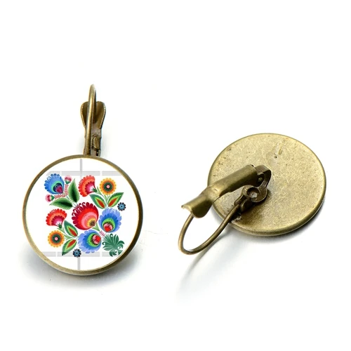 Style 4 SONGDA Boho польский народный Узор Серьги Геометрические арт Стекло Gem Длинные Висячие серьги для Для женщин Мода ювелирные изделия оптом Brincos - Окраска металла: Style 4