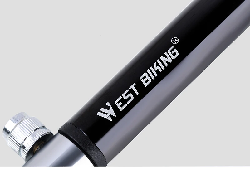 WEST BIKING велосипедный мини-насос с манометром шланг сверхлегкий MTB насос для велосипедных шин Presta Schrader шариковый ручной насос для велосипеда