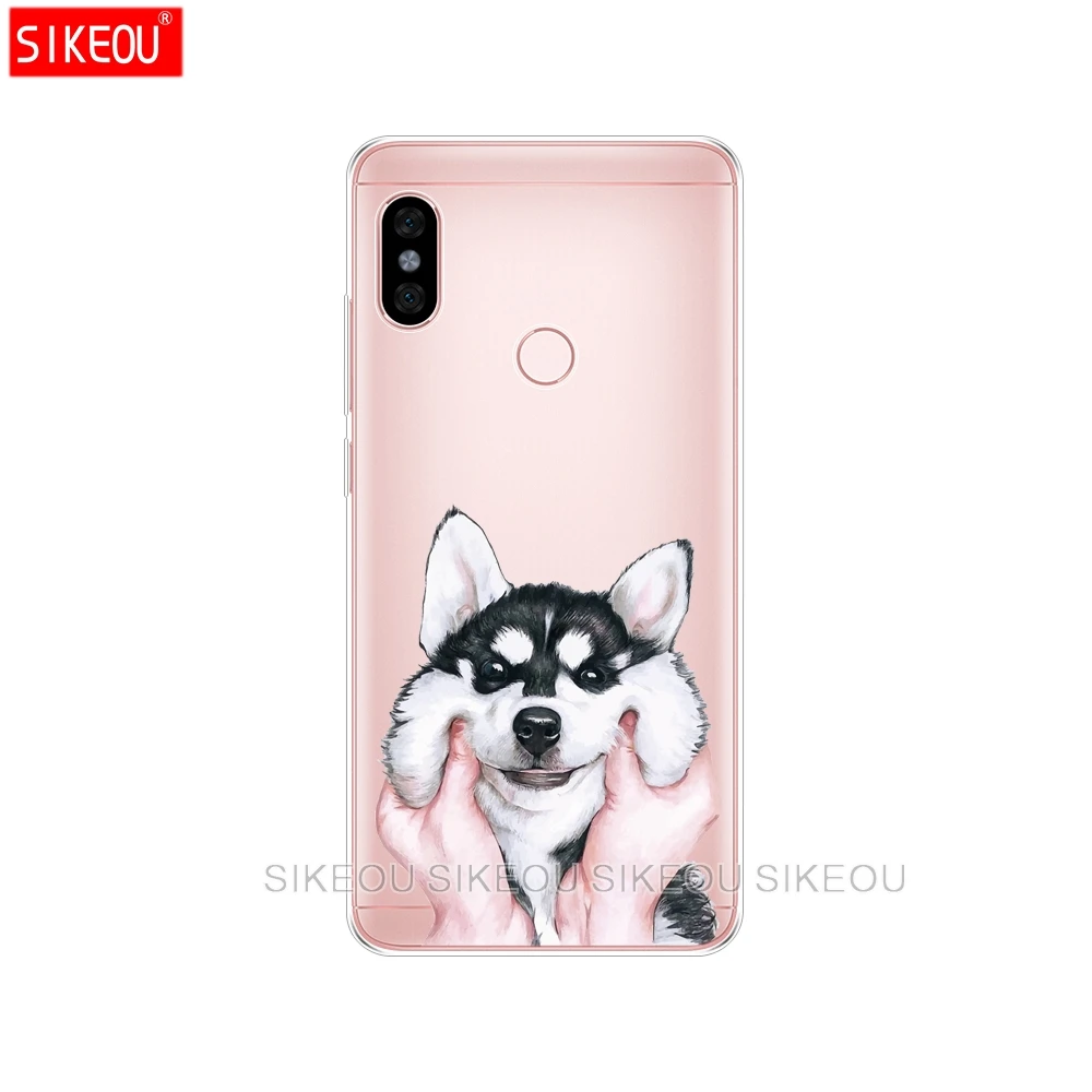 Силиконовый чехол для телефона Xiaomi redmi 5 4 1 s 2 3 3s pro PLUS note 4X 4A 5A собака и кошка Хаски