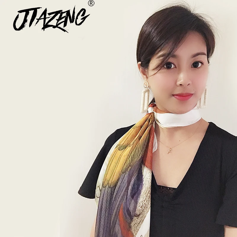 Квадратный шарф с принтом орла повязка на голову для деловых женщин вечерние