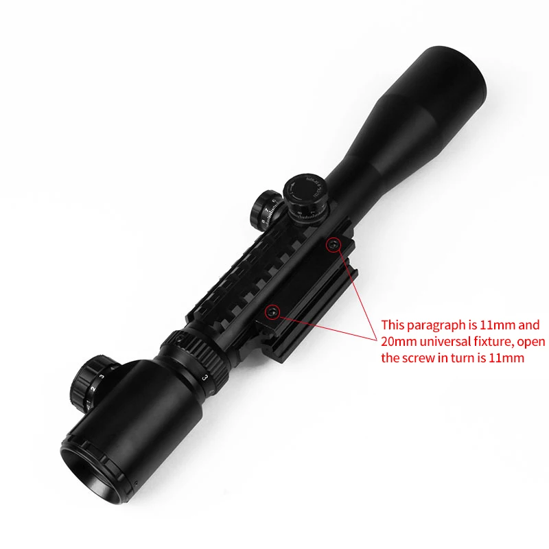BIJIA C3-9X40EG с подсветкой Красный Зеленый дальномер Сетка прицел Tripe Picatinny 20 мм Rail Охота страйкбол прицел