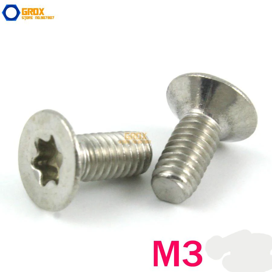 

Станок с плоской головкой M3 304 из нержавеющей стали Torx