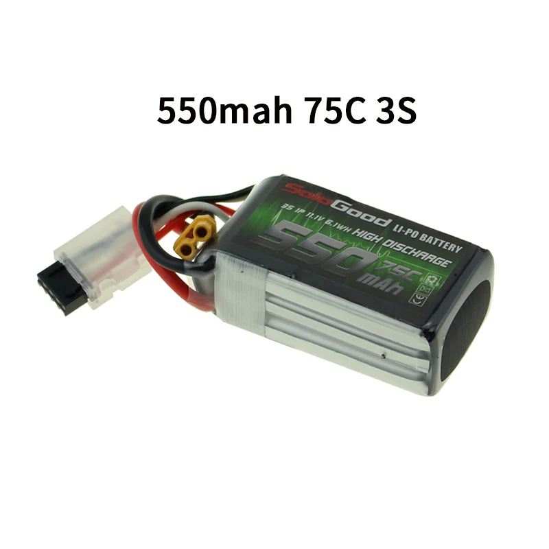 Sologood Lipo Батарея 2S 3S 4S 7,4 V 11,1 V 14,8 V 550 мА/ч, 850 мА/ч, 75C Перезаряжаемые с XT30 XT60H XT60 разъем для гоночного дрона игрушки