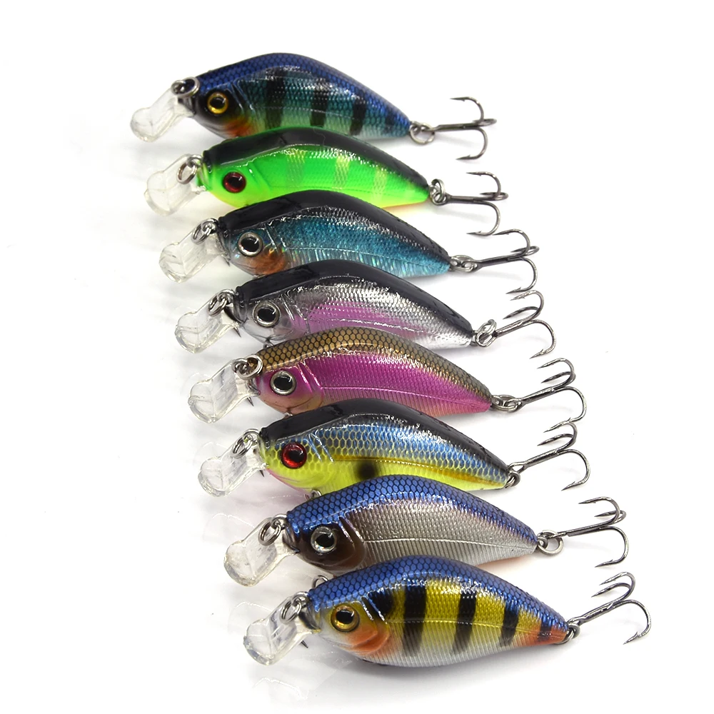 Makebass Crankbait Fishing Lures Bass Artificial Wobbler Hard Baits Shallow Diving Fishing Tackle Trout Perch etc. 2in/0.3oz